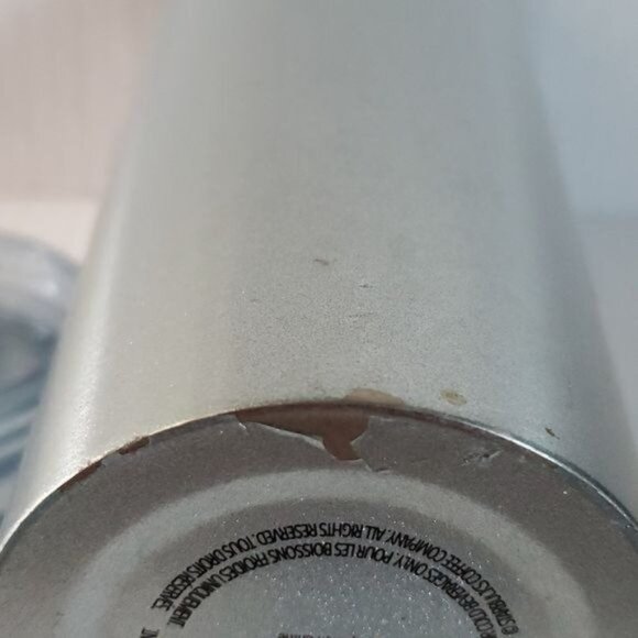 16 Oz Starbucks Metal Cold Travel Tumbler Straw Cup Mug Silver Coffee Tea - Picture 12 of 14